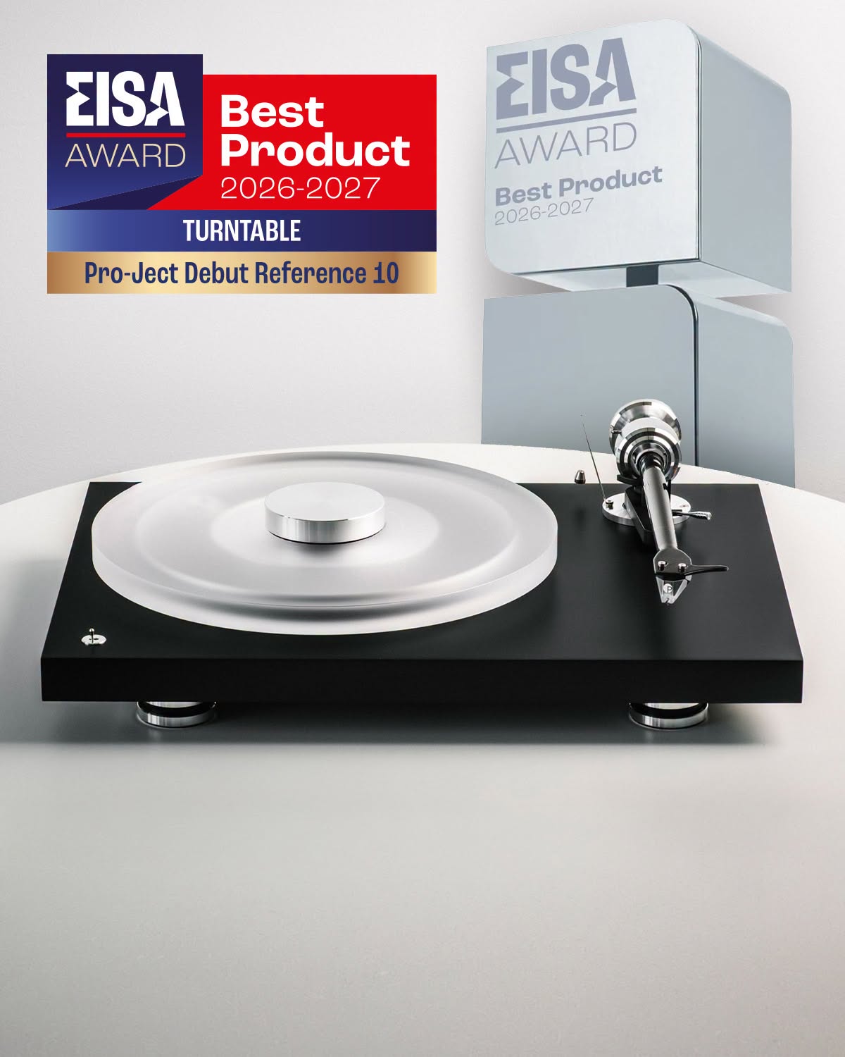 Pro-Ject Debut Reference 10 kåret til EISA Best Turntable 2026–2027