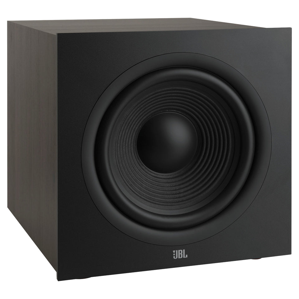 JBL Stage 220P aktiv subwoofer i sort uten frontgrill