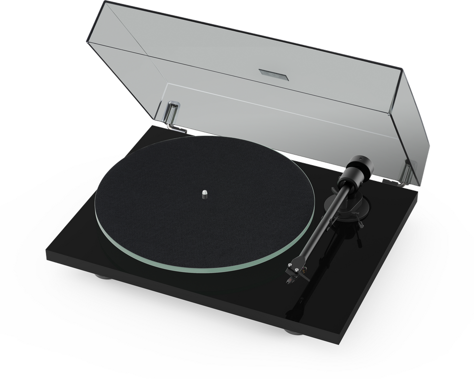 Pro-Ject T1 EVO platespiller i sort pianolakk
