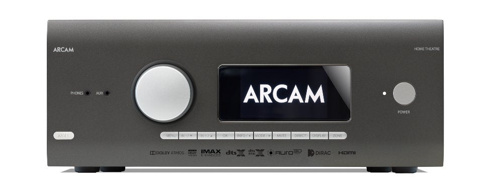 Arcam AV41 hjemmekinoprosessor sett forfra