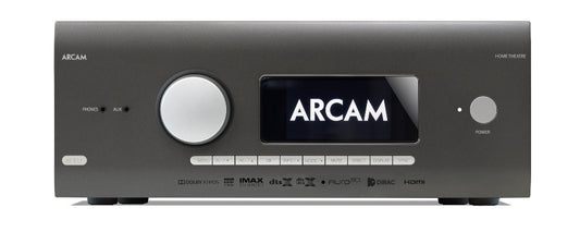 Arcam AVR11 hjemmekinoreceiver sett forfra